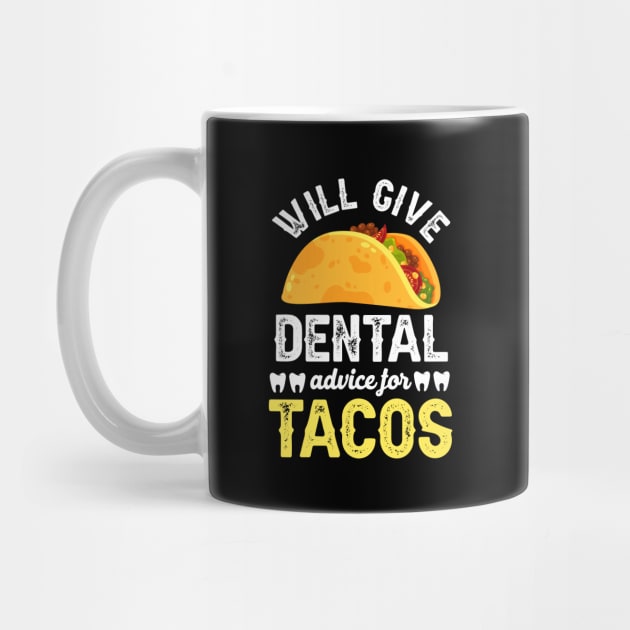 Will give dentail advice for tacos by maxcode